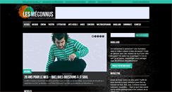 Desktop Screenshot of lesmeconnus.net
